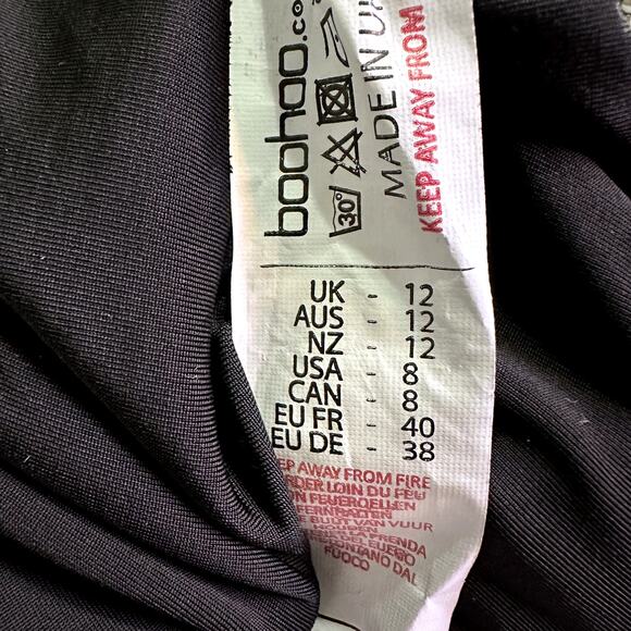 Boohoo Women Size 8 Black Dress - Picture 5 of 5